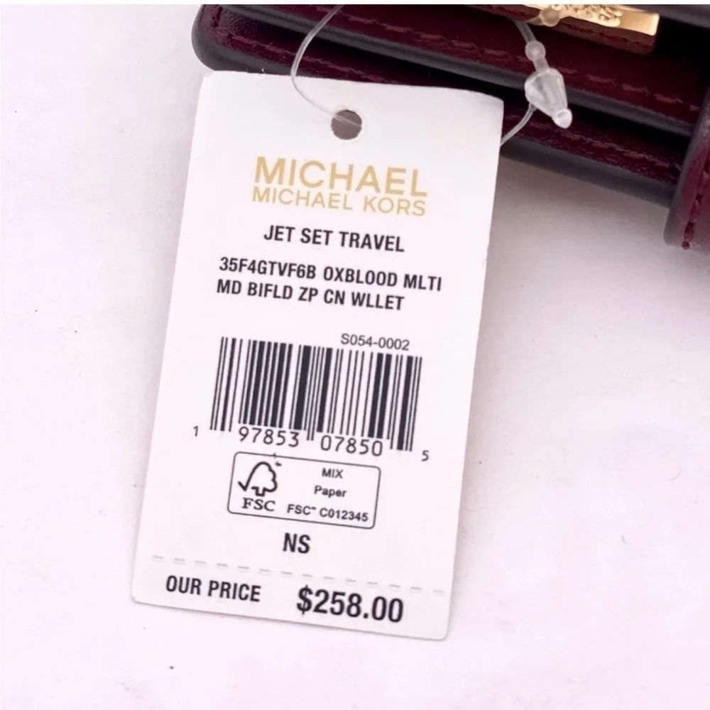 Michael Kors Jet Set Medium Two-Tone Logo Wallet